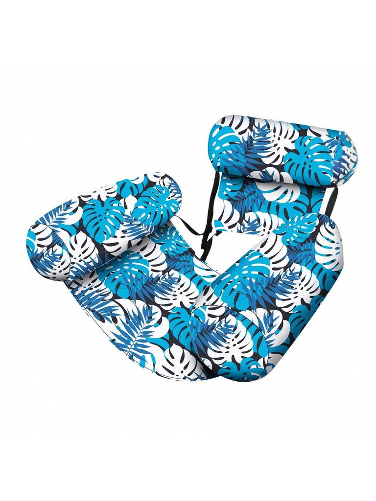 1pcs New Inflatable Water Hammock with Armrests PVC Floating Lounger Sofa for Adults Summer Print Pool Float Inflatable Lounger
