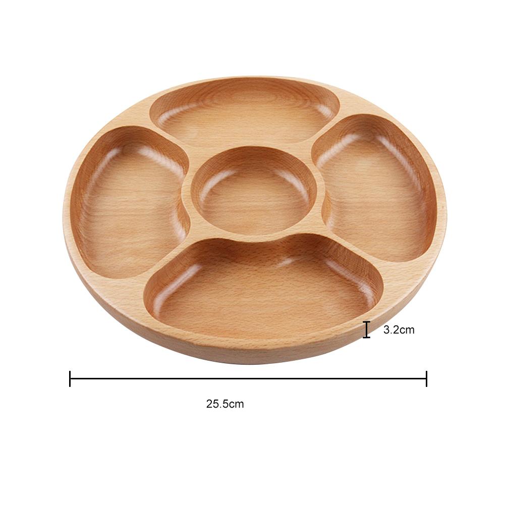 Glass Fruit Plate Nut Storage Box Double Layer Candy Snack Bowl Storage Box Fruit Container With Wooden Lid For Home Kitchen