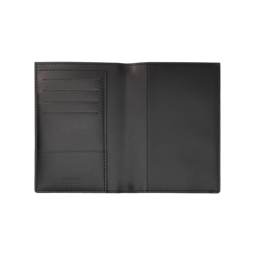 Goyard Grenelle Monogram Flap Pocket Leather Card Holder Passport Holder Unisex Accessories Black GRENELPMLTY-01CL01X