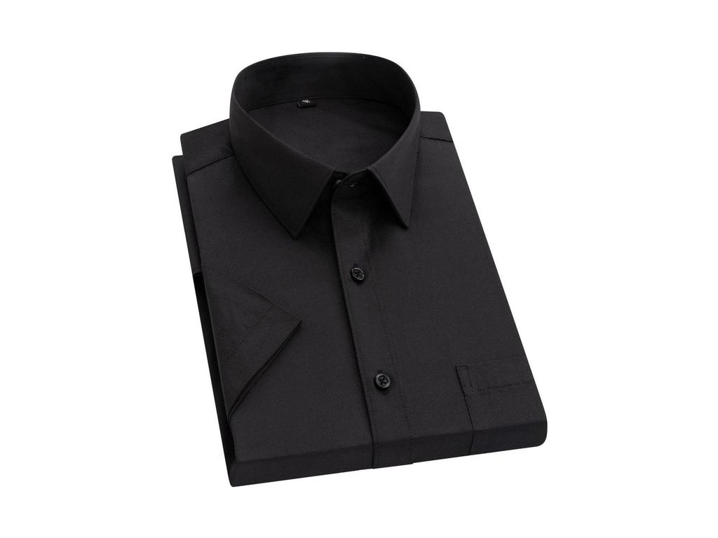 2025 Men's Business Short Sleeve White Shirt - Summer Plus Size Workwear