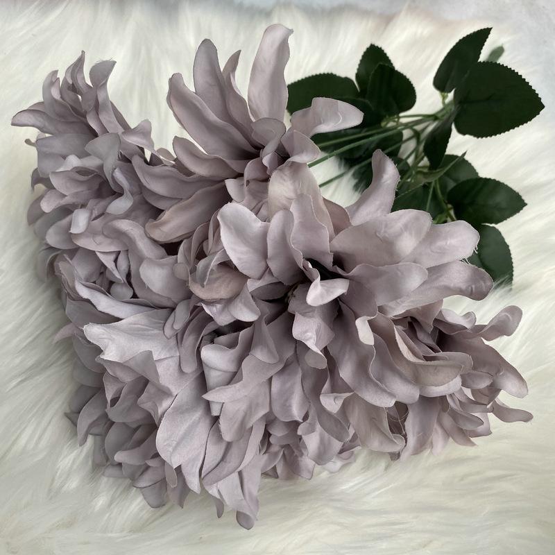 45CM Dahlia Bunch Flowers 7 Heads Fake Flowers New Dahlia Artificial Flower  Home Decor