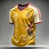 Men's Mexico Soccer Print Short Sleeve T-Shirt Casual Graphic Tee