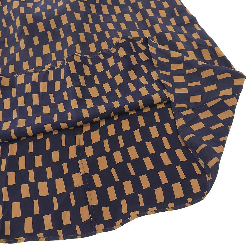 Marimekko Noppa Maisol Dress, Women's, Navy and Brown, Size 34 Dress 34 Navy / BrownUsed