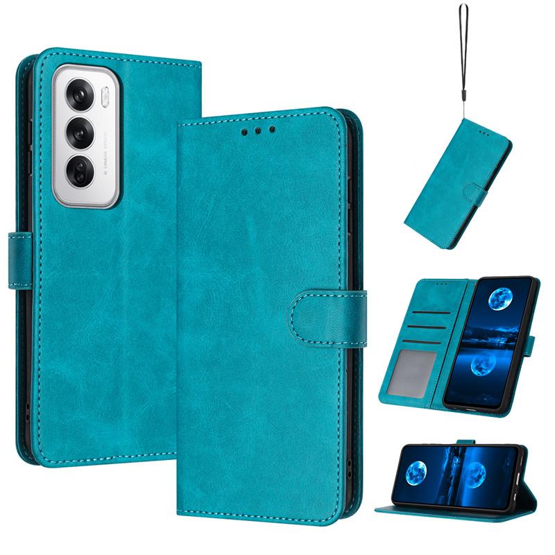 Magnetický výklopný kryt Kožené puzdro Pre OPPO Reno12 Pro Reno11 F 5G Reno 12 11 Pro Reno11F Puzdro Jednofarebné Kožený pocit Peňaženka Tašky