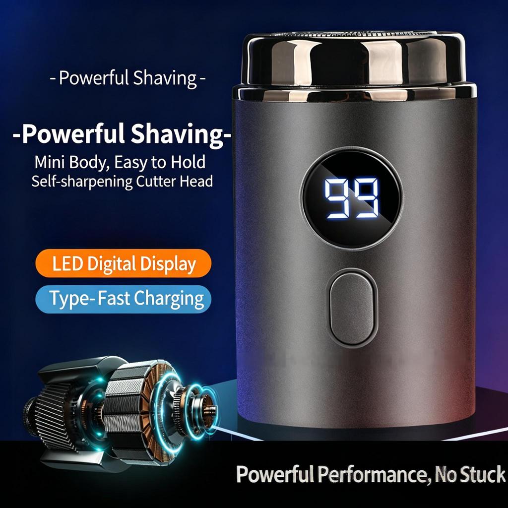 Men's Electric Shaver USB Rechargeable Portable Waterproof Shaving Razor