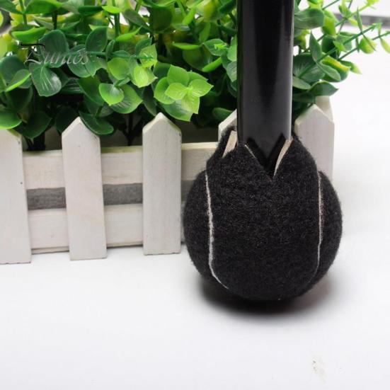 4 Stück vorgeschnittene Tennisbälle für Gehhilfen, für Möbelbeine, Bodenschutz, universelle Filzgleiter für Gehhilfenbeine, Gleitbeläge für Senioren