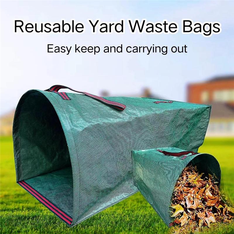 A03F-2 Pieces Of Yard Waste Bags, Dust Garden Waste Collection Bags, Leaf Bags, For Collecting Fallen Leaves