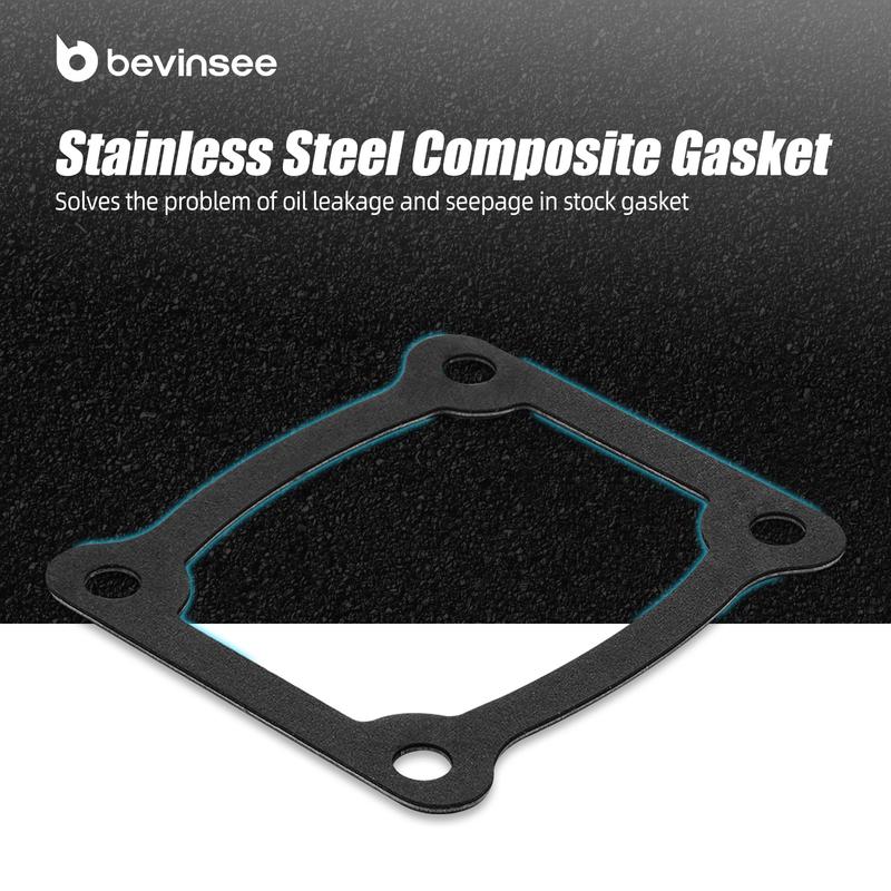 BEVINSEE Timing Chain Cover Plate for Toyota FJ Cruiser/4Runner/RAV4/Tacoma/Highlander/Sienna/Camry/Venza, Replace 11324-0P010