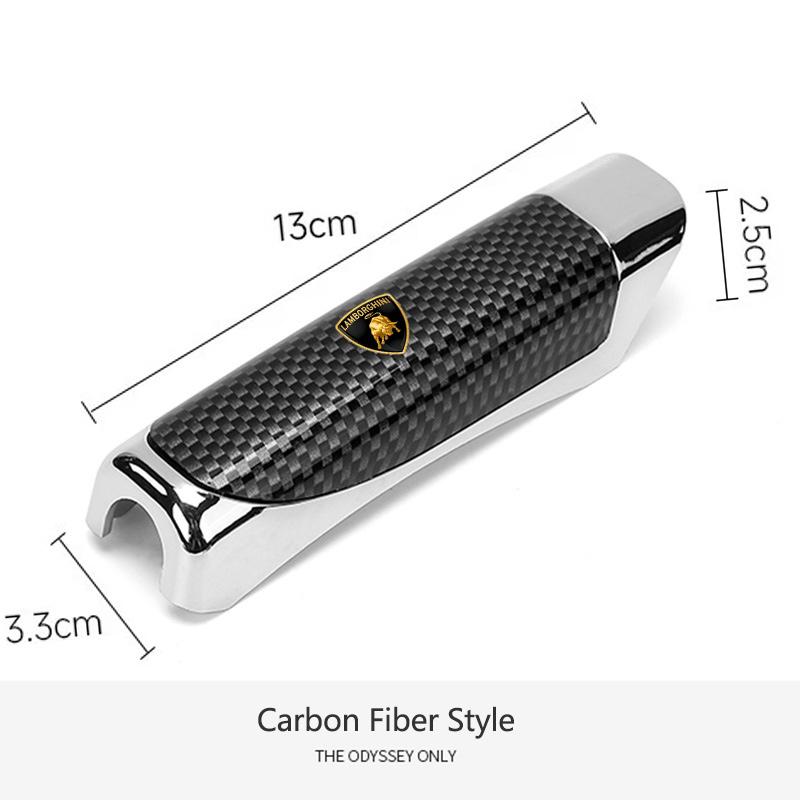 

Carbon Fiber Car Leather Handbrake Cover Protective Sleeve Hand Brake Protection For Lamborghini LP570 LP610 Urus LP700 Gallardo