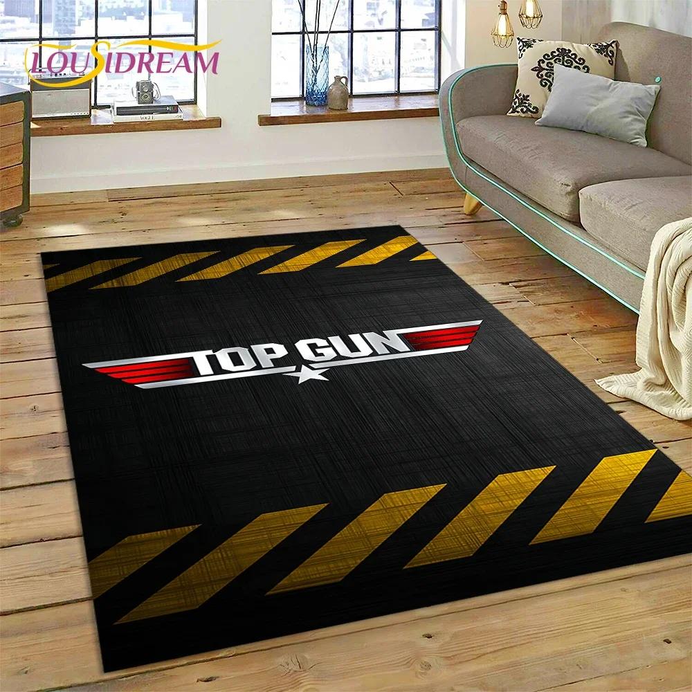 Top Gun Sign Tom Cruise Fighter Carpet Rug for Bedroom Living Room Home Sofa Decoration,Children Game Large Decor Floor Mat Gift