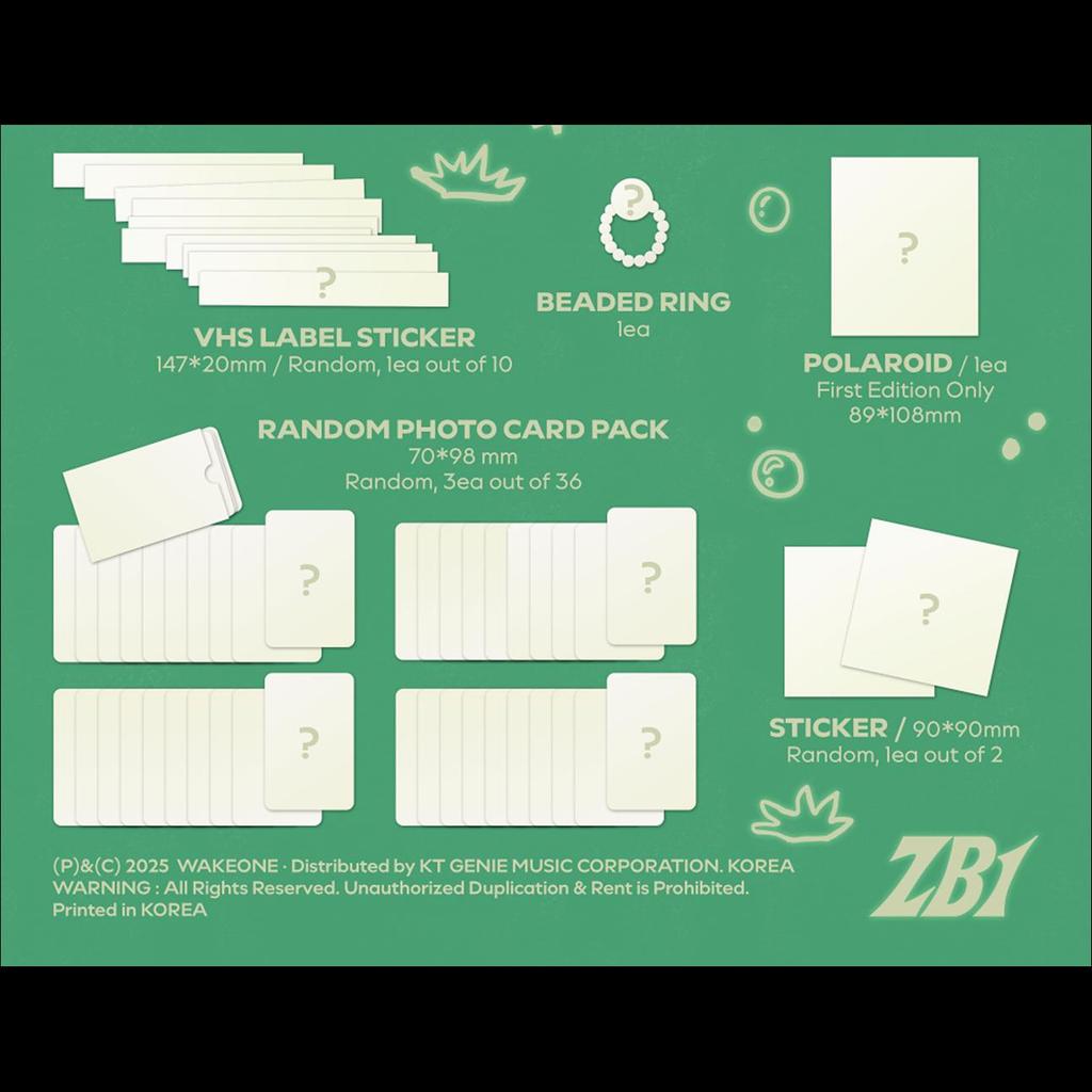 ZEROBASEONE [NEVER SAY NEVER] PHOTOBOOK Ver.(ICON & ORDINARY) The 1st Full Album