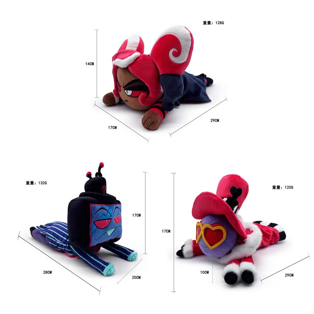 Hazbin Hotel Valentino Vincent Whittman Niffty Stuffed Toy With Pp Plush For Kids And Adults