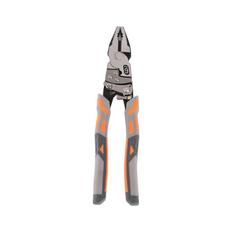 Industrial Ratchet Self-Locking 9  Electrician Pliers - Multi-Functional Wire Steel Tool