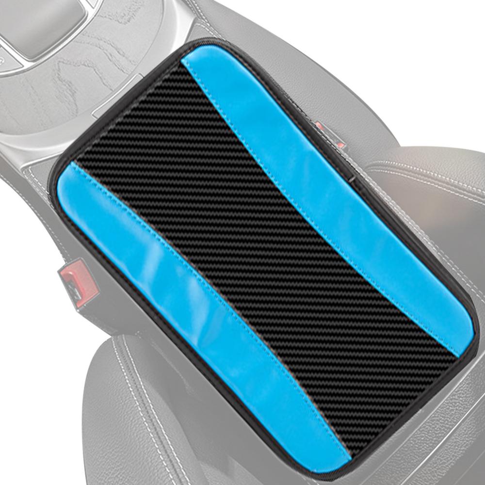 

Защитник подлокотника автомобиля, накладка на центральную консоль, чехол на подлокотник сиденья автомобиля, водонепроницаемый чехол на подлокотник, из ПУ кожи, удобный для автомобилей синий