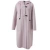 Sancai Women's 2025 Winter Double-Face Wool Blend Hooded Long Coat