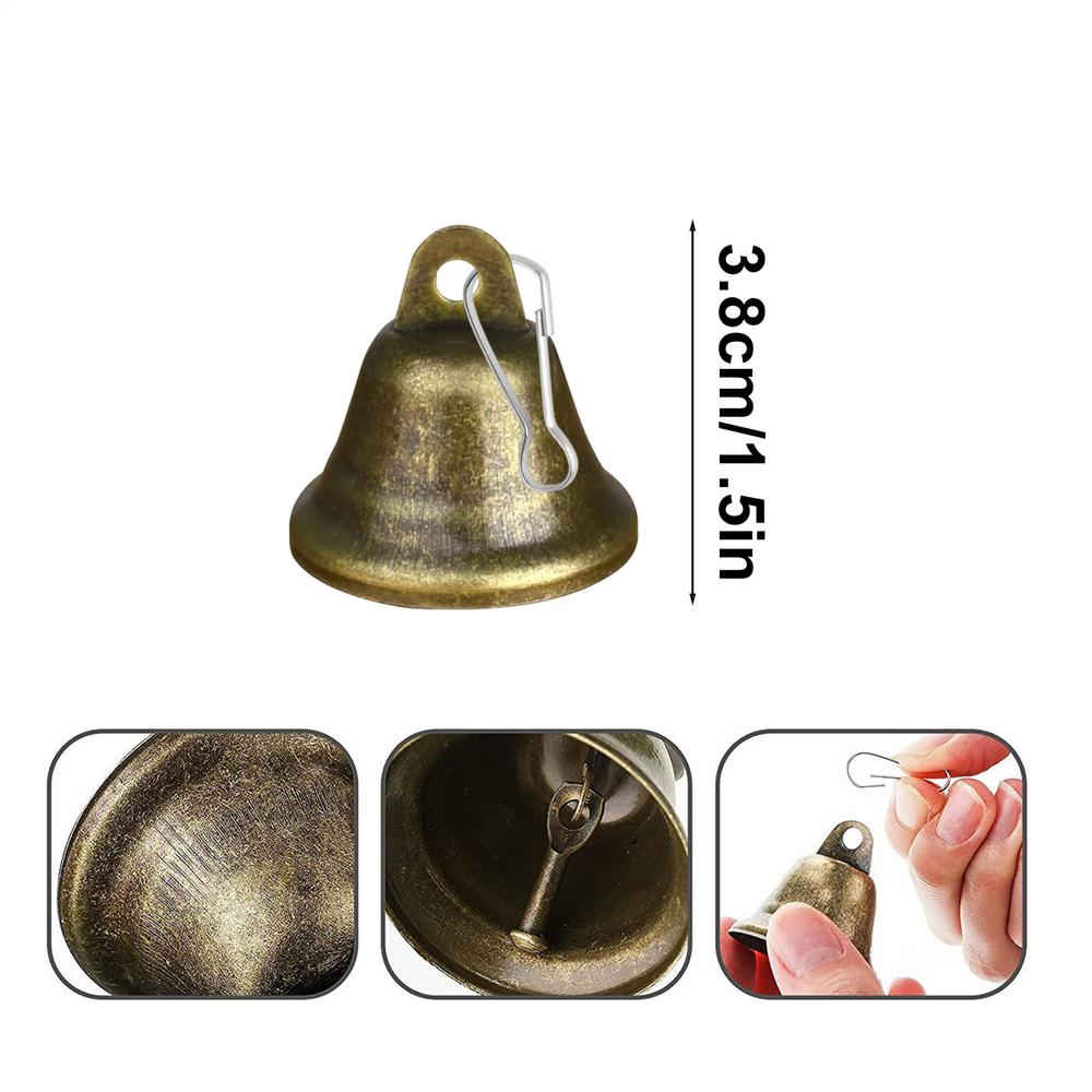 

Christmas Bells For Decoration 20 Pieces Hangable Pendant Rustic Christmas Bells For Tree Door Wreath Wedding Holiday Church OTHER червоний