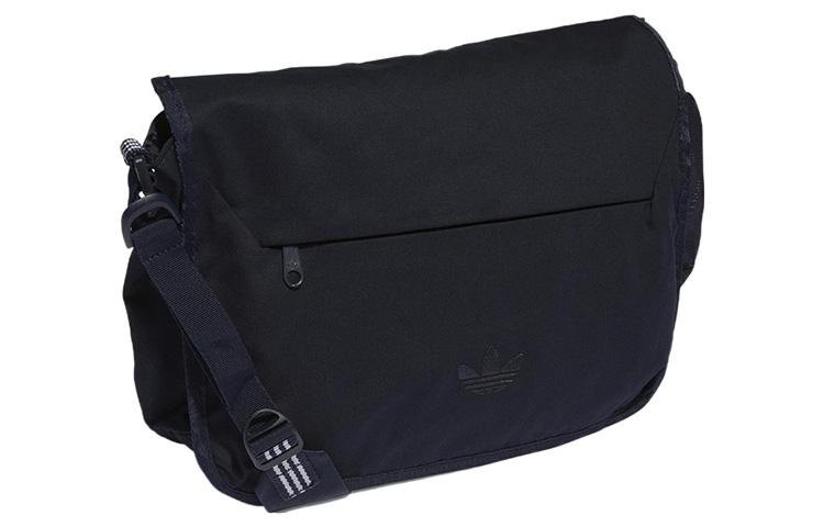 Adidas Originals Trefoil Cotton Twill Messenger Bag, Shoulder Bag, Crossbody Bag Unisex Legend Ink IB9181