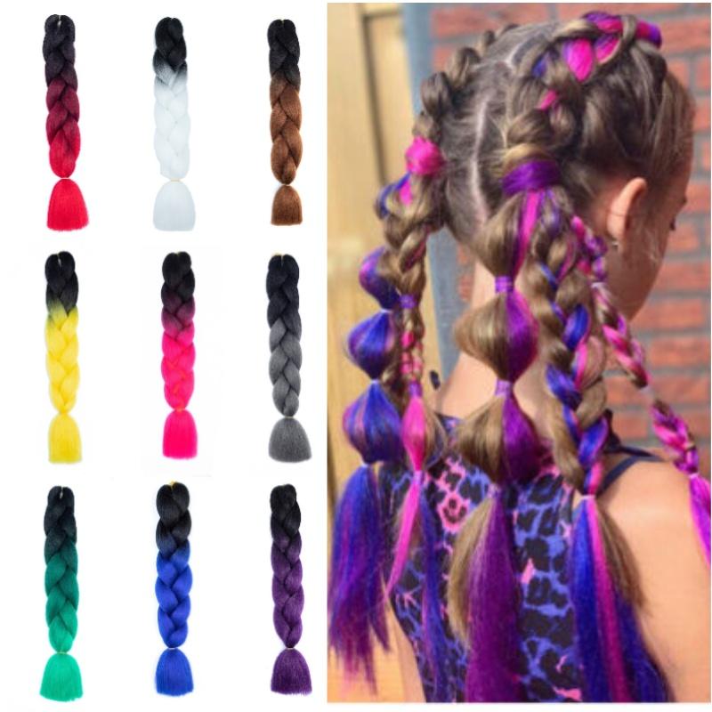 Bunte Ombre Jumbo-Zöpfe für Frauen! Verändere deinen Look mit diesem exotischen Stil! Figuren)