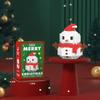 2pcs Santa Claus Figure Assembling Bricks Reindeer Puzzle Christmas Doll Ornament  New Year Gift
