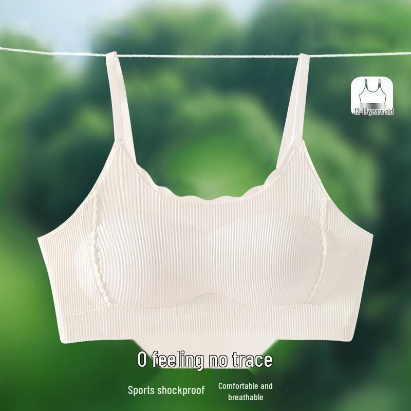 Girls' Seamless Sports Bra - Puberty Stages 2 & 3 Shockproof Vest