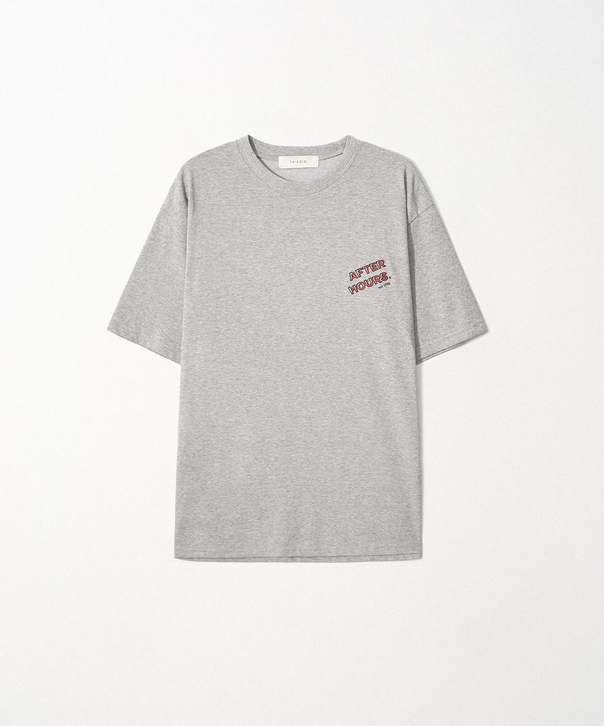 EZIO Double Graphic T-Shirt_Melange Gray