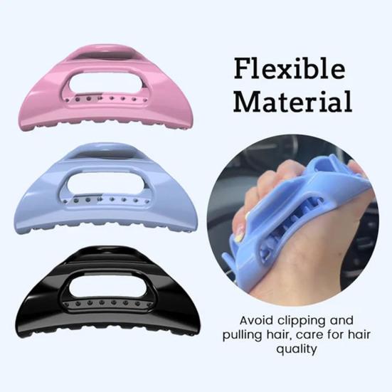 Women Hair Claw Anti-slip Teeth Anti-Breaking Medium Size Hair Clip Decorative Hair Styling Tool Thick Hair Accessory