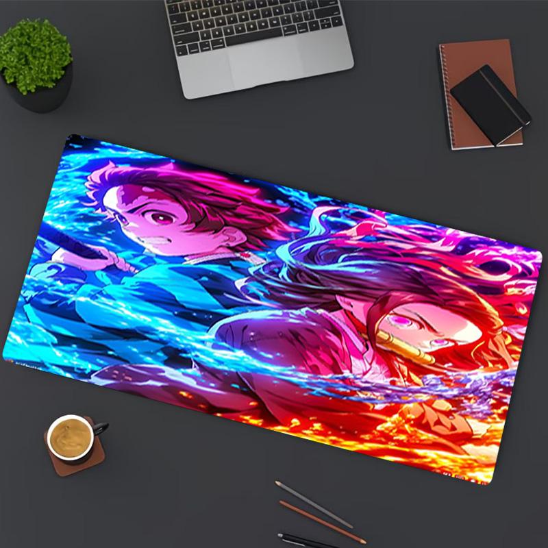 Demon Slayer Print Mouse Pad, for Keyboard Pad Laptop PC Mat for Office Home Use, Desk Decor, Perfect Birthday Gift for Gamers