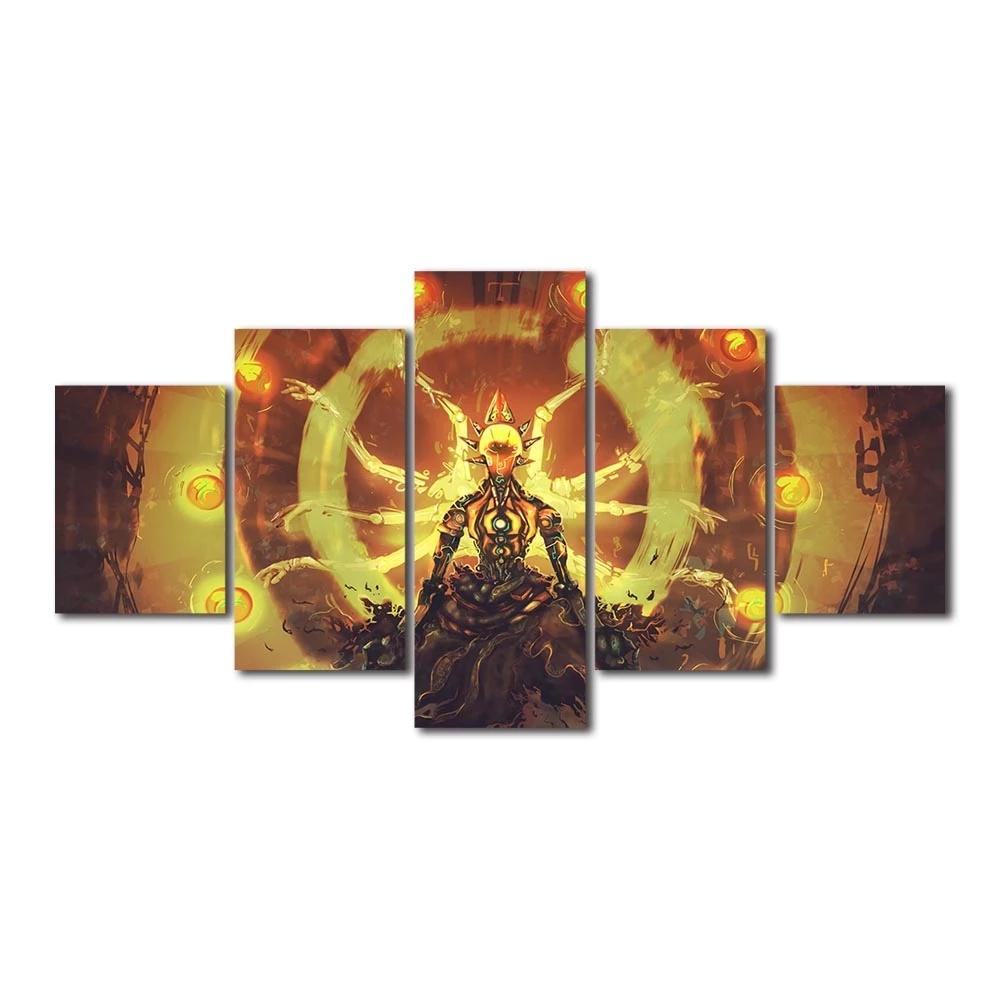 No Framework Modular 5 Pcs Roles In The Game Poster Canvas Painting HD Prints Picture Home Decor Modern Living Room Wall Artwork