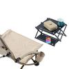 LOGOS Iron Custom Rack Table (73591005) for Dutch Ovens, Can be Placed Upright, Includes Storage Bag