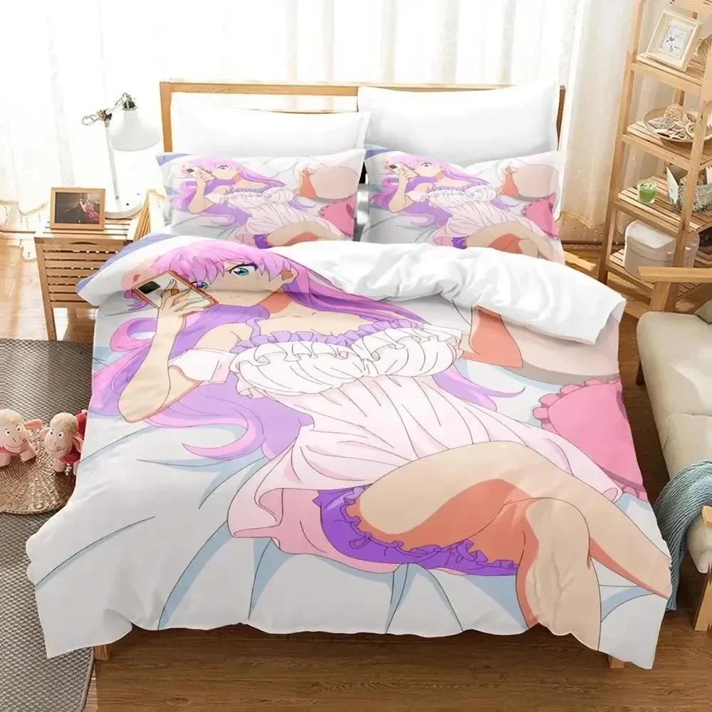 Anime Mehr als verheiratetes Paar, aber keine Liebhaber Bettwäsche Set Schlafzimmer Weiche Moderne Tagesdecken Bequem Weich mit Weichem Stoff Bettbezug Kissenbezug
