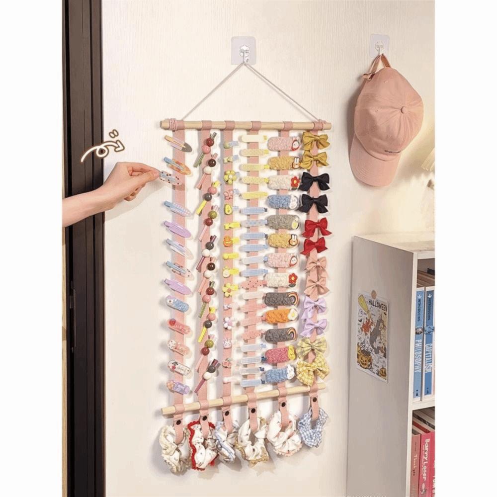 Wall Hanging Hair Bows Organizer Space Saving Headband Display Holder Hair Clip Storage  Home