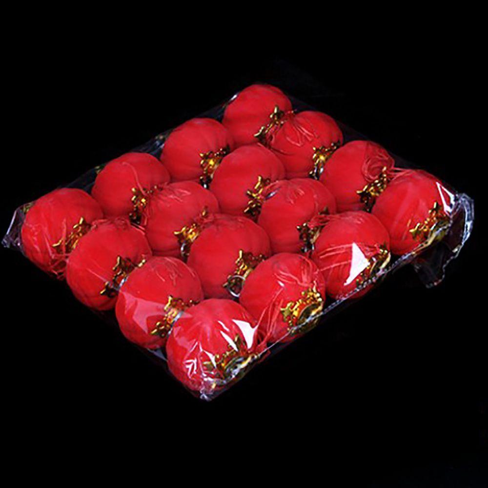 

Decorations Spring Festival Latern New Year Decor Flocking Lanterns Plastic Lantern Party Supplies Size 6-16pcs