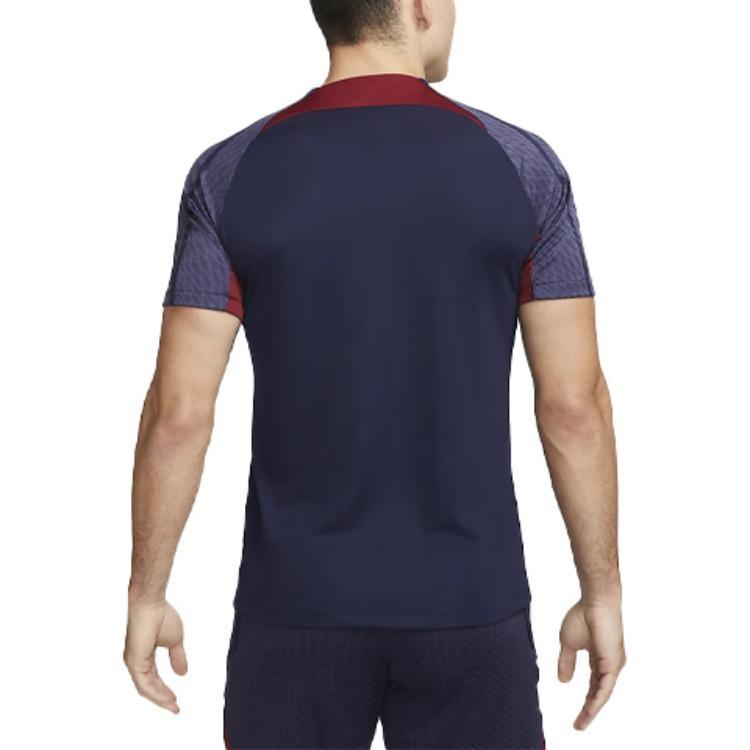 Nike Soccer Jerseys Men's Dark Blue Moderate Straight Fit Unisex DX3022-499