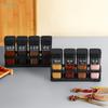 Plastic Four-grid Barbecue Spice Bottle Household Combination Set Salt Pepper Jar Kitchen Sealed Moisture-proof Spice Container