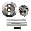 Per Pulsante Doppio Scarico Roca D2D e Aste filettate Lunghe Corpo AH0001700R Cromato 822044001