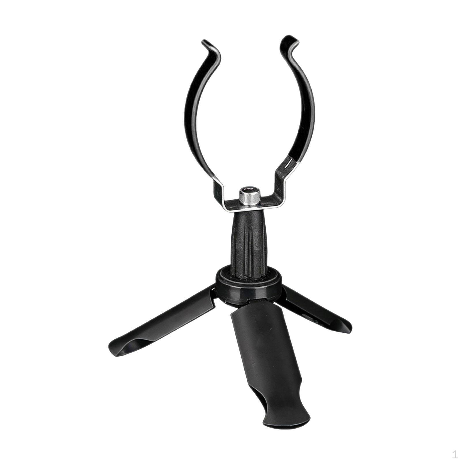 

Fishing Pole Support Practical Rustproof Foldable Tripod Stand for Winter Enthusiasts чорний