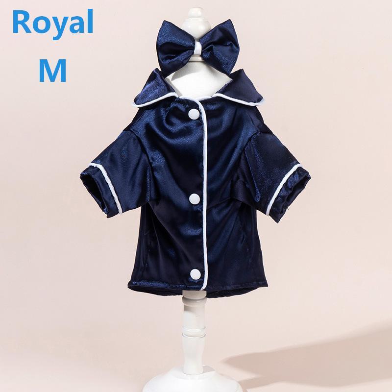 Satin Dog Pajama Set Cute Pet Sleepwear with Matching Bow Headband Soft Outfit for Tiny Puppy Kitten Indoor Wear