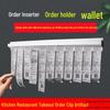 Restaurant Menu Clip Organizer - No-Punch Takeaway Order Fixer for Kitchens