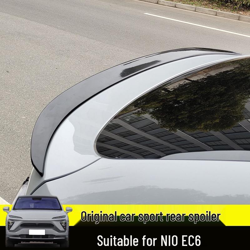 Nio EC6 Roof Spoiler: Adhesive, No-Drill Tail Wing Modification Unpainted