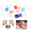 20PCS 10 Colors Silicone Waterproof Swimming Nose Clip Swim Equipment Supplies for Children and Adults