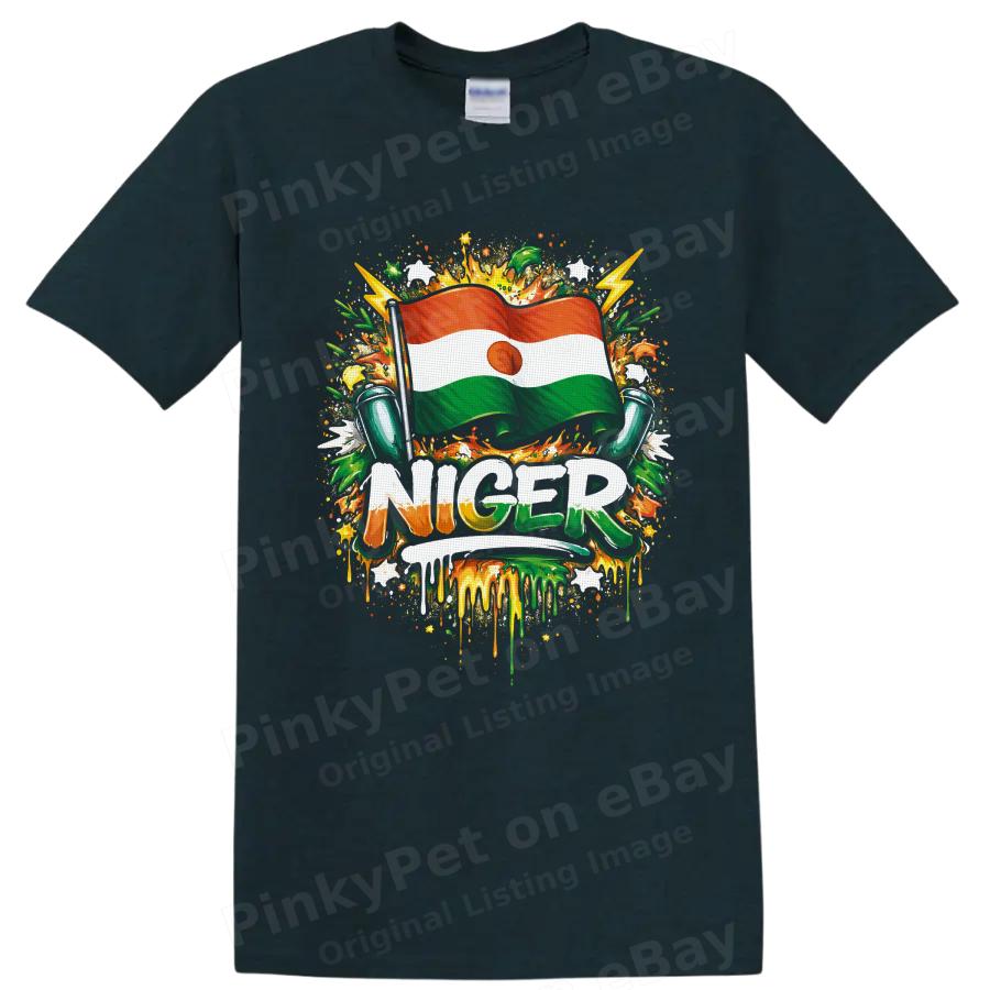 Niger Flag T Shirt African Pride Patriotic Graphic Art Unisex Tee Gift Culture