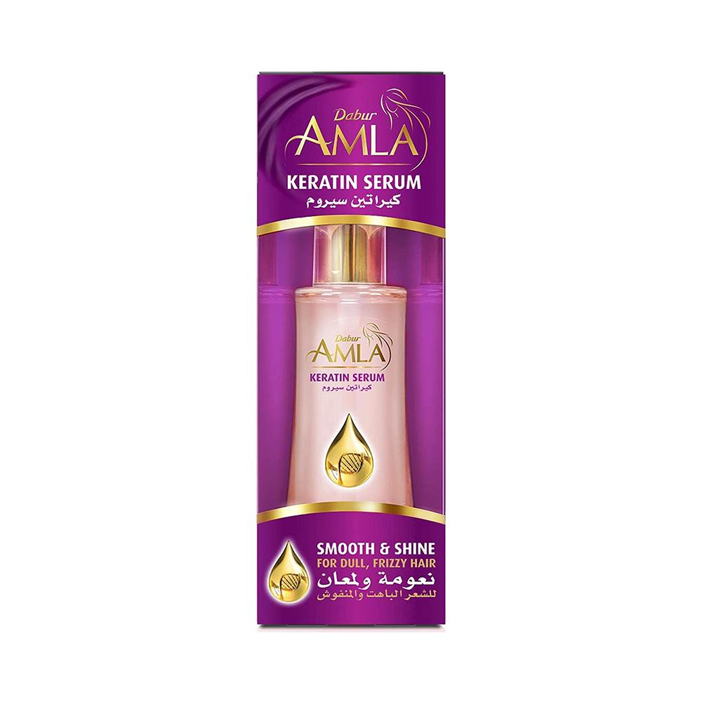 

Для тьмяного, кучерявого волосся - сироватка з кератином Dabur Amla Smooth & Shine 50 мл