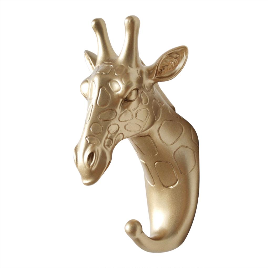 Animal Wall Hanger Hanging Hook Decor Clothes Craft Resin Ornament Decorative Supply for Bedroom Office Corridor