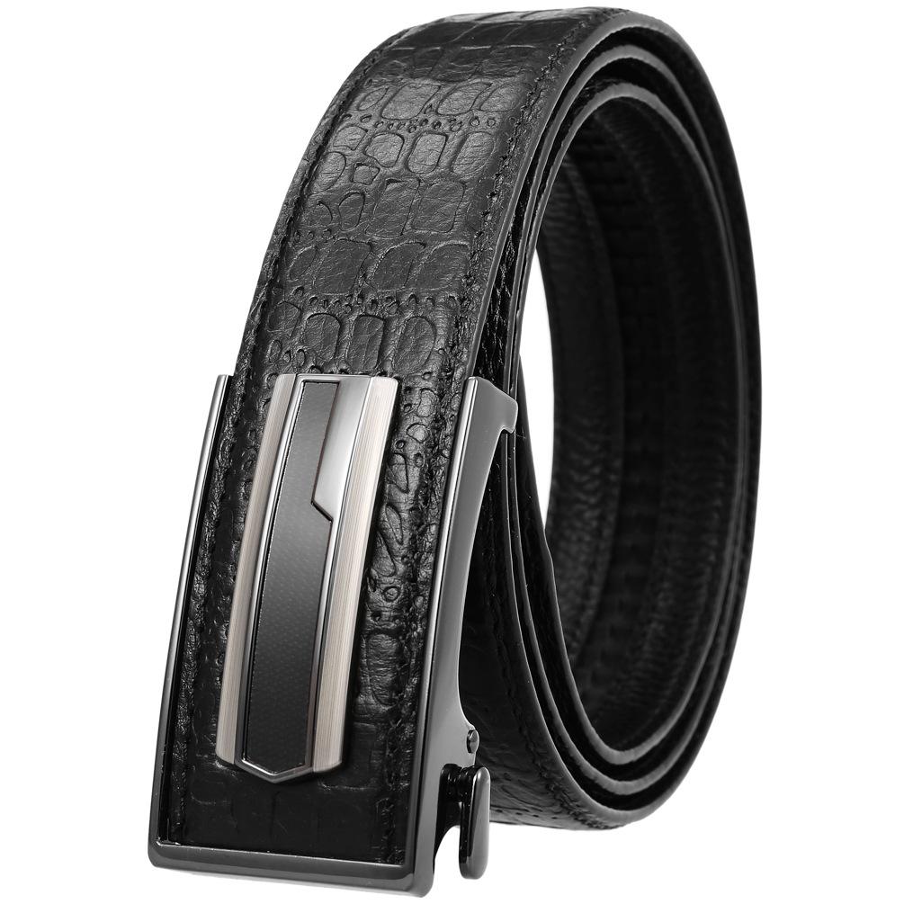 First Layer Cowhide Belt, Automatic Inner Buckle Men'S Belt Ly36-21783-5