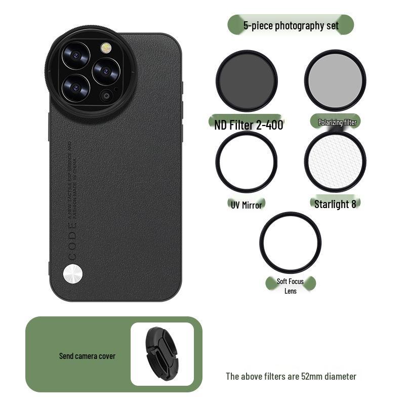 Apple iPhone 13 Pro Lens Filter Case - 52mm CPL Lens Set