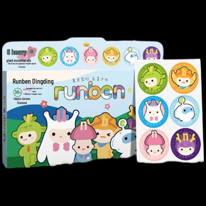 RUNBEN Plant Essential Oil Patches (36-Count)