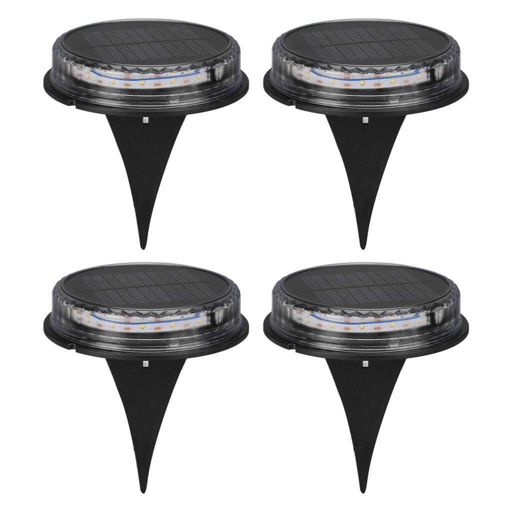 Solar Lawn Light IP65 Waterproof Solar Ground Light for Yard Deck Patio Pathway Walkway Warm Light