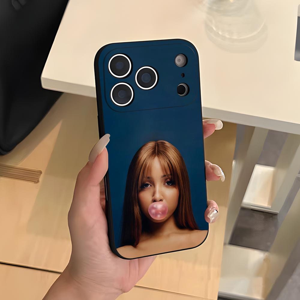 Singer Pink P-Pantheress Phone Case For IPhone 17 Air 16 E Pro Max 15 14 13 Mini 12 Pro 11 Max Plus Black Soft Shell