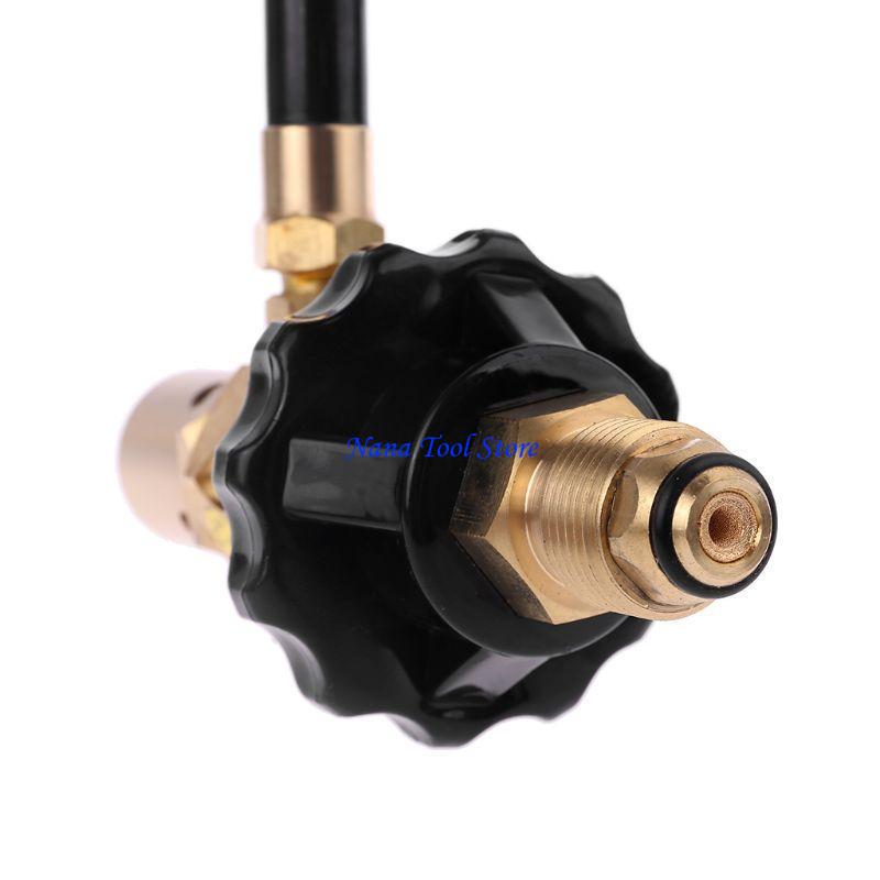 31GJ Brass Helium Latex Pressure Reducer With Pressure Gauge Fit for G5/8 for Tank