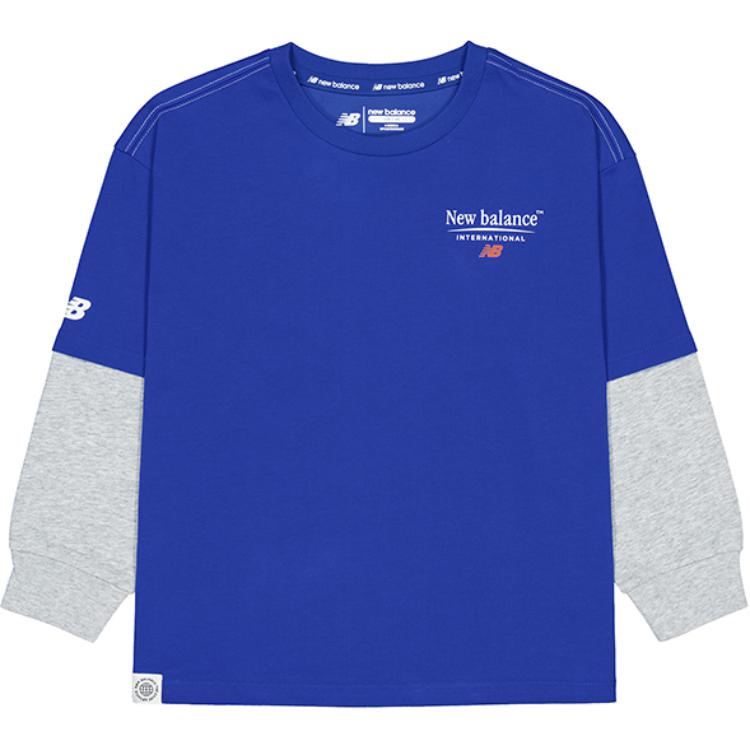 New Balance NB T Shirt Blue Children Aged 3 7 Years Old 7DE32053-BL 130